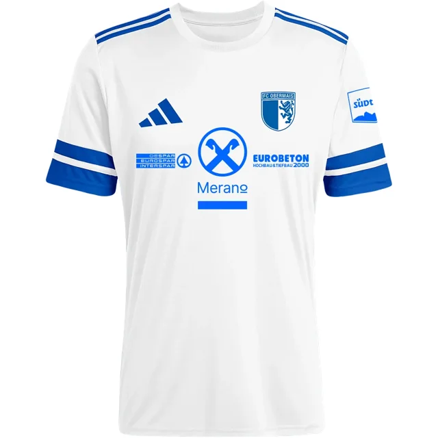 Trikot des FC Obermais mit Sponsoren